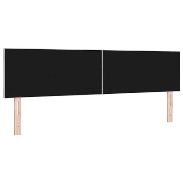 vidaXL T&ecirc;te de lit avec t&ecirc;te de lit Gris clair 180 cm Velours