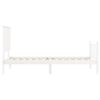 vidaXL Cadre de lit sans matelas blanc 90x200 cm bois de pin massif