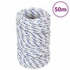 vidaXL Corde de bateau Blanc 2 mm 50 m Polypropyl&egrave;ne