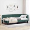 vidaXL Cadre de lit d'angle Vert fonc&eacute; 90 cm x 200 cm Velours