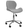vidaXL Chaises pivotantes &agrave; manger lot de 6 Gris clair Velours
