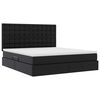 vidaXL Lit de Rangement Noir 160 x 200 cm Cuir synth&eacute;tique