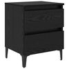 vidaXL Cabinet de chevet Ch&ecirc;ne noir 40 x 35 x 50 cm Bois d'ing&eacute;nierie
