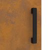 vidaXL Rangement de cuisine avec &eacute;tag&egrave;re Rouill&eacute; 60 x 50 x 92 cm Acier