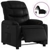 vidaXL Fauteuil inclinable &eacute;lectrique Noir Similicuir