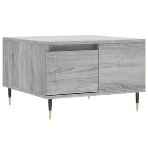 vidaXL Table basse sonoma gris 55x55x36,5 cm bois d'ing&eacute;nierie