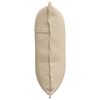 vidaXL Coussin de Dos Cr&egrave;me 60 x 50 cm Tissu en microfibre