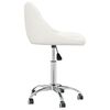 vidaXL Chaise pivotante de bureau Blanc Similicuir