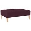 vidaXL Canap&eacute;-lit &agrave; 2 places avec tabouret Violet Tissu
