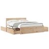 vidaXL Cadre de lit sans matelas 160x200 cm bois massif de pin