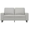vidaXL Canap&eacute; &agrave; 2 places Gris clair 120 cm Tissu microfibre