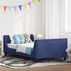 vidaXL Cadre de lit pour enfants avec t&ecirc;te de lit Bleu police