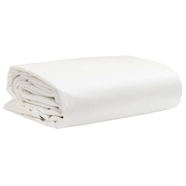vidaXL B&acirc;che blanc 5x7 m 650 g/m&sup2;