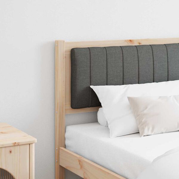 vidaXL T&ecirc;te de lit capitonn&eacute;e Marron 180 cm Pin massif
