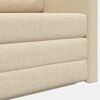 vidaXL Canap&eacute;-Lit 110cm Cr&egrave;me tissu