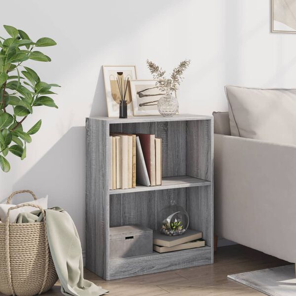 vidaXL Biblioth&egrave;que Sonoma gris 60x24x76 cm Bois d'ing&eacute;nierie