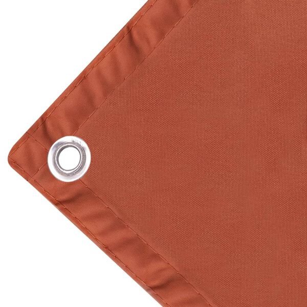 vidaXL &Eacute;cran de balcon en tissu Oxford 90x400 cm Ocre marron