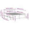 vidaXL Cadre de lit sans matelas avec t&ecirc;te de lit brun cire 140x190 cm