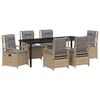 vidaXL Ensemble de salle &agrave; manger pour jardin 7 pcs