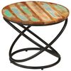 vidaXL Table basse Ø50x40 cm bois de récupération massif et acier