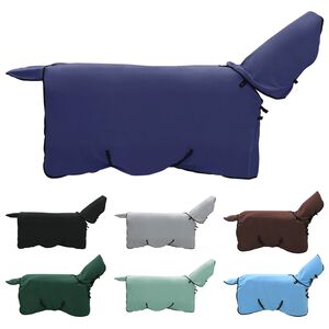 vidaXL Couverture &Eacute;quine Bleu marine Polyester