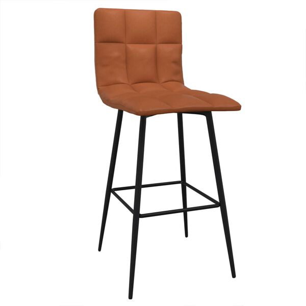 vidaXL Tabouret de bar Marron clair Similicuir