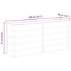 vidaXL Lit sur&eacute;lev&eacute; de jardin 200x50x91 cm WPC Gris