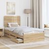 vidaXL Cadre de lit Ch&ecirc;ne Sonoma 75 x 190 cm Bois Ing&eacute;nierie