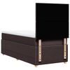 vidaXL Sommier &agrave; lattes de lit avec matelas Marron fonc&eacute; 90x200 cm
