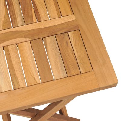 vidaXL Chaise longue avec table Bois de teck solide