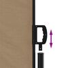 vidaXL Auvent lat&eacute;ral r&eacute;tractable taupe 140x1200 cm