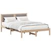 vidaXL Cadre de lit avec t&ecirc;te de lit rembourr&eacute;e Taupe 120 x 190 cm
