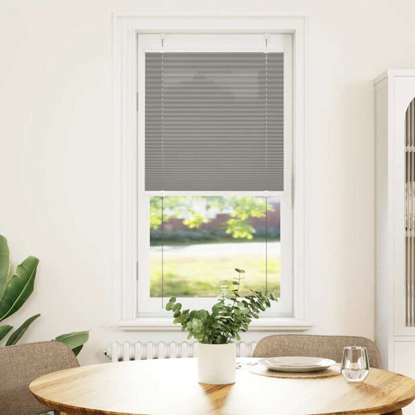 vidaXL Store pliss&eacute; anthracite 60x150 cm largeur du tissu 59,4 cm