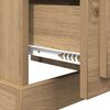 vidaXL Cabinet de chevet avec tiroir Ch&ecirc;ne artisanal 39 x 39 x 47.5 cm