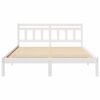 vidaXL Cadre de lit Blanc 150 x 200 cm Pin massif