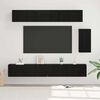 vidaXL Ensemble meuble TV 6 pcs Ch&ecirc;ne noir Bois d'ing&eacute;nierie