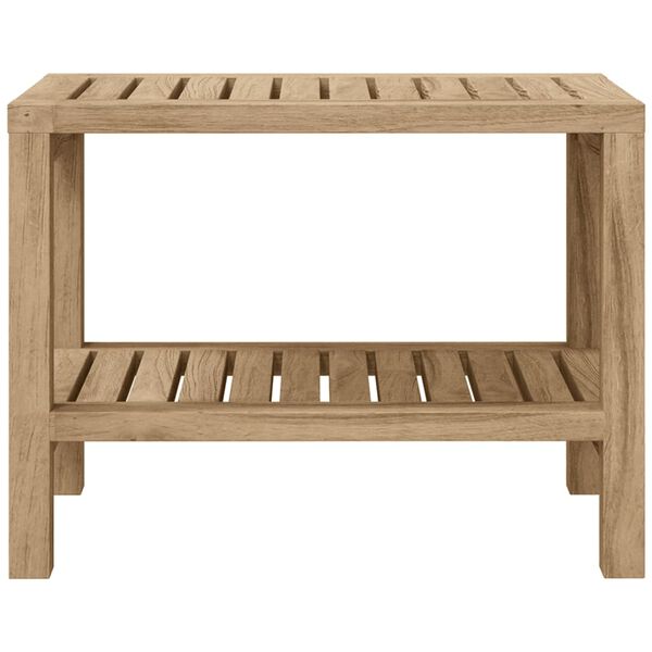 vidaXL Table d'appoint de salle de bain 60x30x45cm bois de teck solide