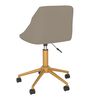 vidaXL Chaises pivotantes &agrave; manger lot de 6 gris clair velours