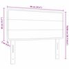 vidaXL T&ecirc;te de lit LED avec des lumi&egrave;res &agrave; LED Cr&egrave;me 90 cm Polyester
