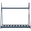 vidaXL Cadre de lit d'enfant Gris Bois de pin massif 80x160 cm
