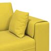 vidaXL Canap&eacute; avec coussin Jaune 250 x 77 x 76 cm Velours