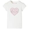 T-shirt pour enfants &eacute;cru 128