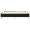 vidaXL Cadre de lit noir 140x190 cm tissu