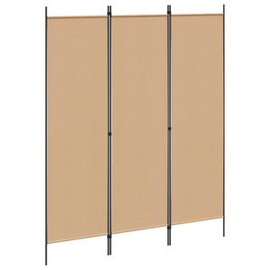 vidaXL Cloison de s&eacute;paration 3 panneaux Noir 150x180 cm