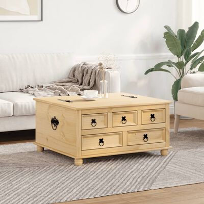 vidaXL Boîte de rangement Corona 90x78x45 cm bois de pin massif