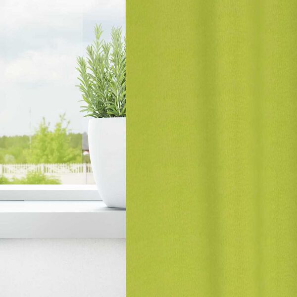 vidaXL Rideaux occultants avec anneaux 2 pcs Vert 140 x 140 cm