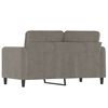 vidaXL Canap&eacute; &agrave; 2 places Gris clair 120 cm Velours