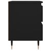vidaXL Table de chevet Noir 40x35x50 cm Bois d&rsquo;ing&eacute;nierie