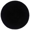vidaXL Napperons 6 pcs Noir Plain 38 cm Rond Coton
