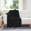 vidaXL Jet&eacute; Noir 130 x 150 cm Toison
